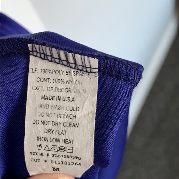 Phanuel Royal Blue Lace back Lace insert M Dress - Picture 4 of 4